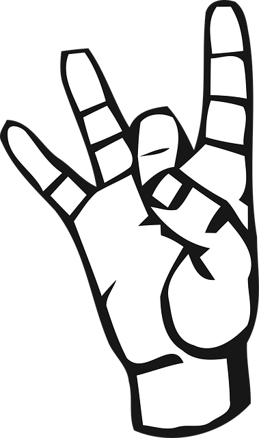 Free alphabet deaf deaf alphabet vector