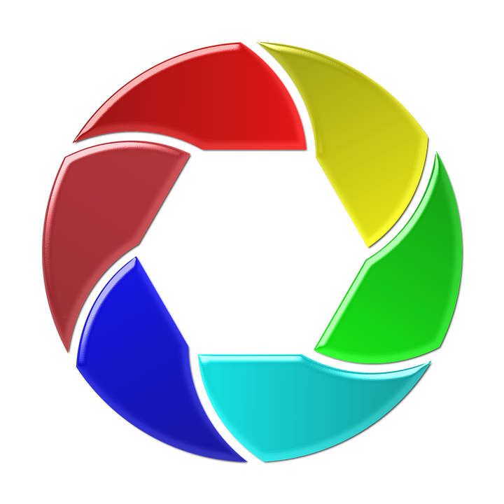 Camera, Colorful, Diaphragm, Film, Icon, Lens
