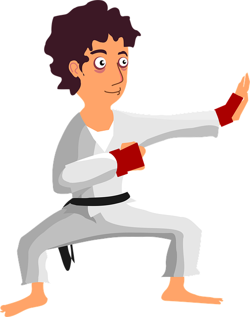 Free Comic Characters Karate vector and picture