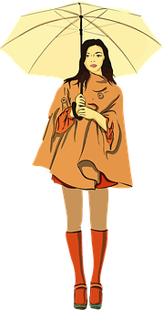 Clothing, Fashion, Female, Girl, Rain