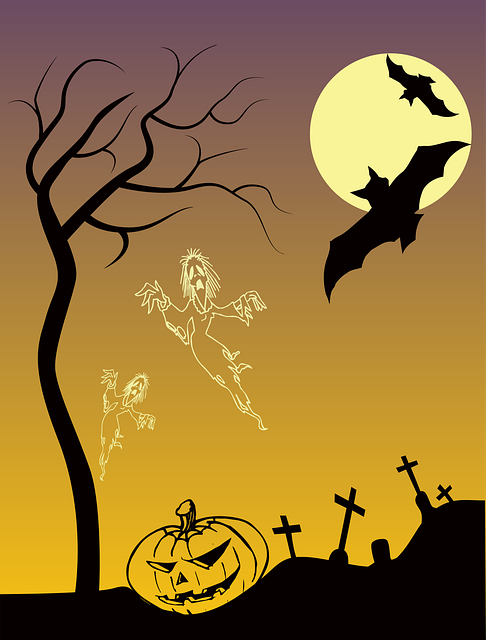 Free bats dead gravestones vector