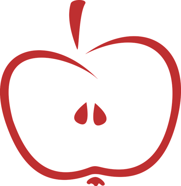 Free abstract apple eat illustration