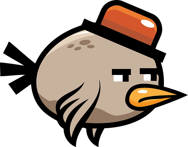 Free animal bird flapping vector