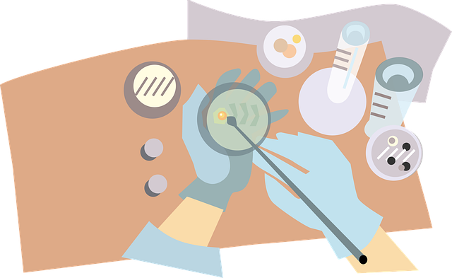 Free biology chemistry colors vector