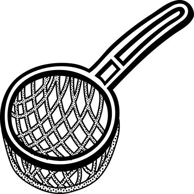 Free kitchen sieve strainer vector