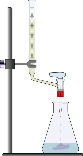 Free beaker liquid number illustration