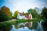 cottage, suffolk, flatford