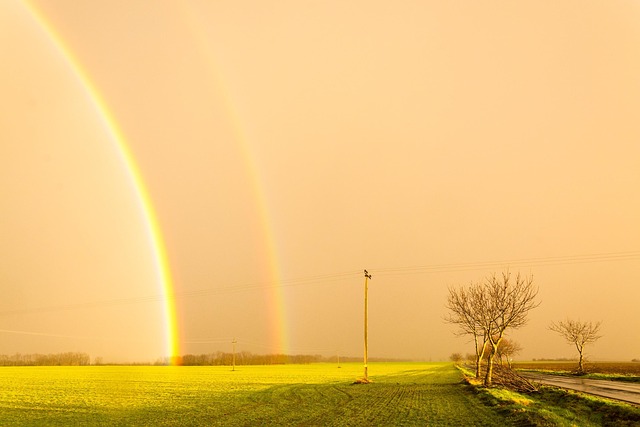 Tormenta, Arco Iris, Sol, Amarillo