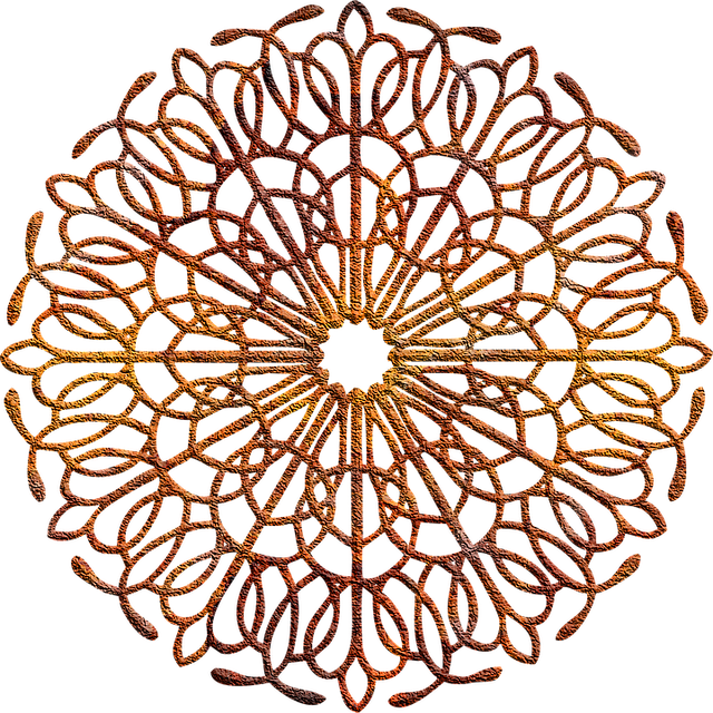 Free scrapbooking nature rosette illustration