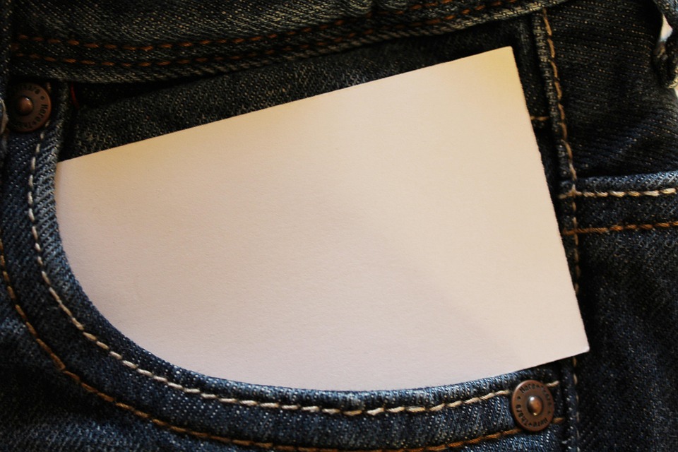 denim business cards