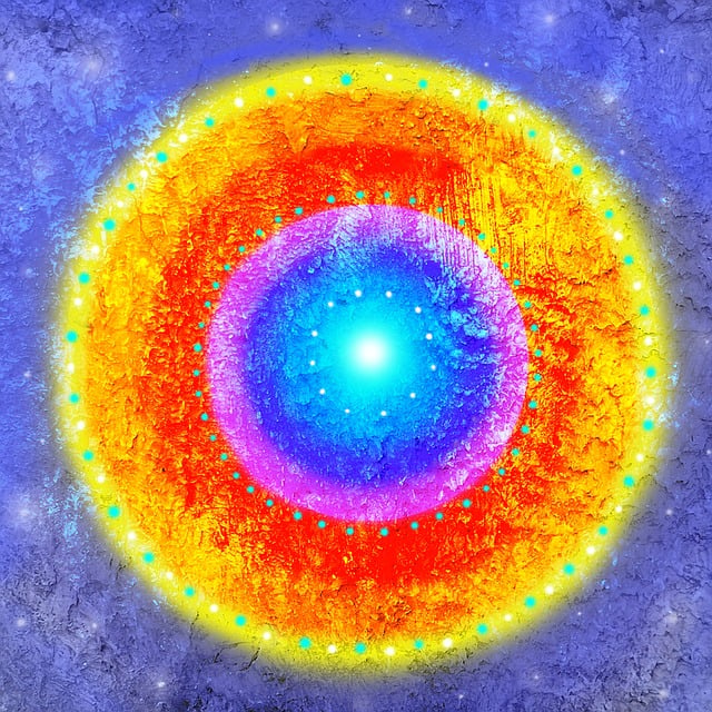 Free mandala stars healing illustration