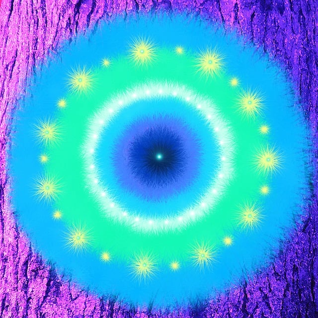 Free mandala purple healing illustration