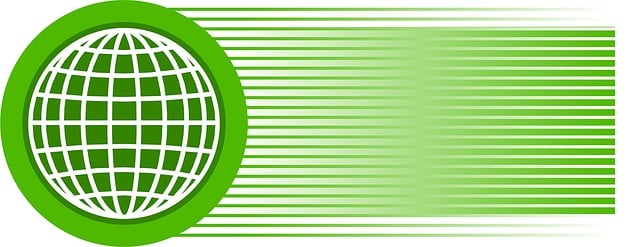 Free globe grid green illustration