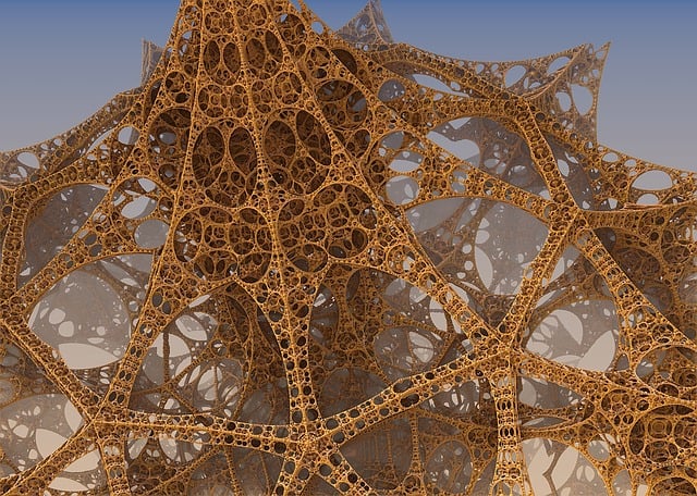 Free fractal construction future illustration