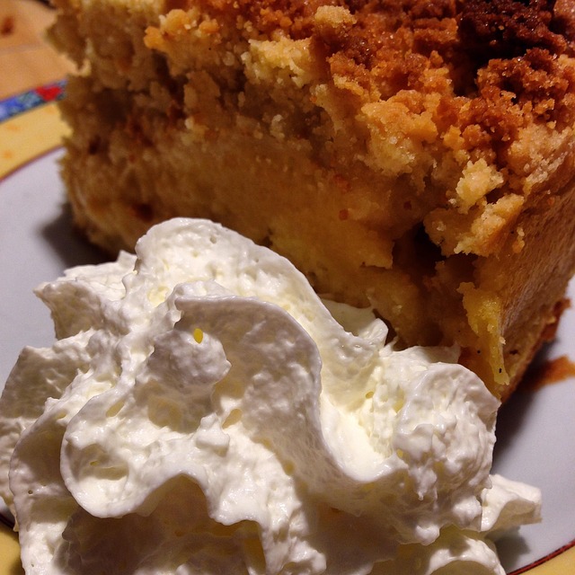 Kuchen, Sahne, Nachtisch, Lecker