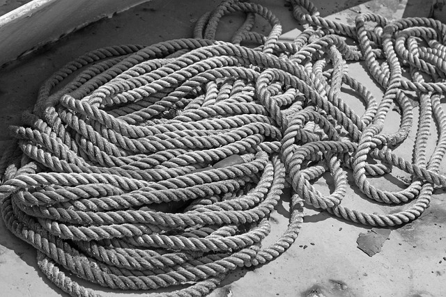 Free Black And White Rope photo and picture