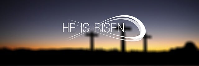 Banner, Header, Ostern, Kreuz