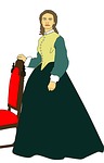 victorian woman, beauty, elegance