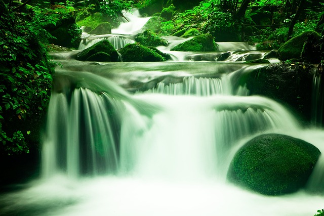 waterfall, water, nature, forest, valley, rock, landscape, cool, river, summer, healing, emotion, vacation, mountain, tree, streams, scenery, stream, moss, coolness, travel, korea, healing, healing, healing, healing, healing