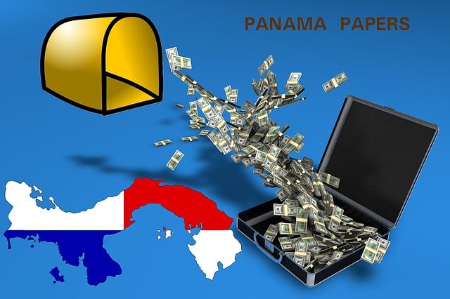 Free panama papers money money laundering illustration