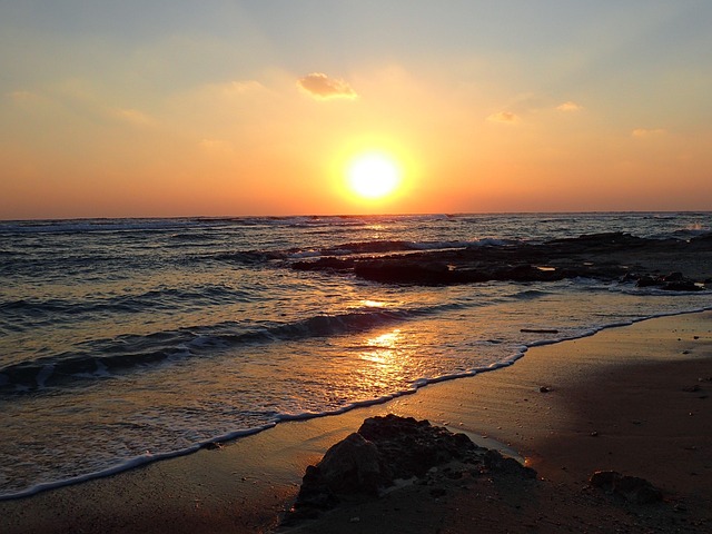 Free Sunrise Sea photo and picture
