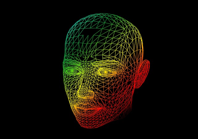 Free head wire frame multicoloured illustration