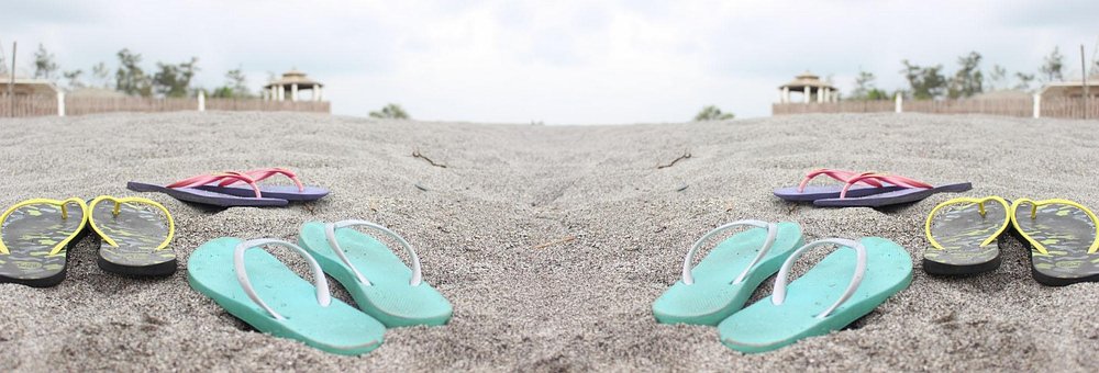 Papuci, Plajă, Papuci Flip-Flop, Ţărm