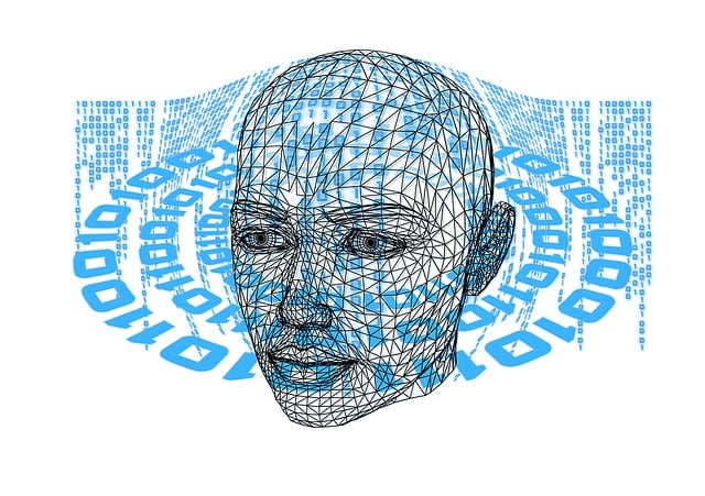 Free face head binary illustration