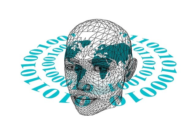 Free face head binary illustration