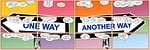 one way street, template, cartoon