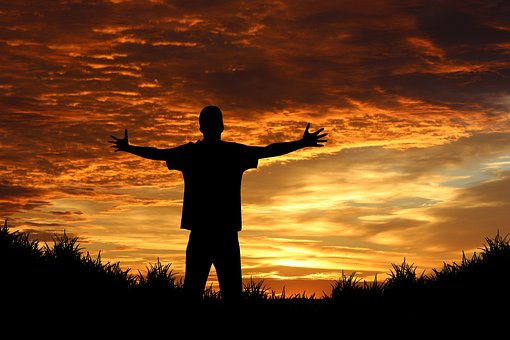 Person Human Joy Sunrise Sunset Sun Orange