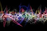 brush, particles, music