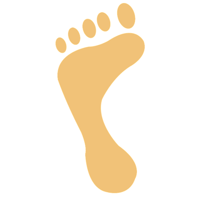 Free foot imprint few illustration