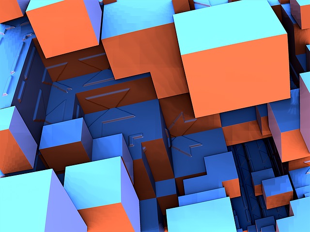 Download free HD stock image of Fractal Render Free fractal render cube illustration