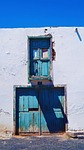 door, blue, sky