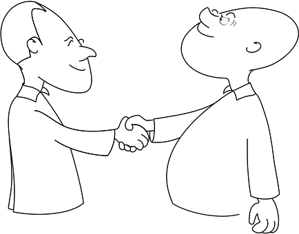 Free People Handshake illustration and picture
