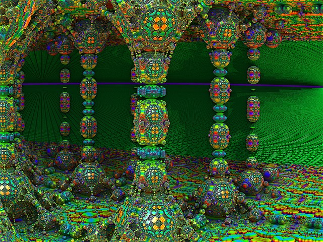 Download free HD stock image of Fractal Render Free fractal render backdrop illustration