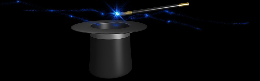 Banner, Header, Magic, Wand, Hat, Trick