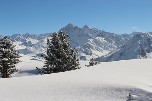 Sne, Natur, Bjerge, Pulversne, Vinter
