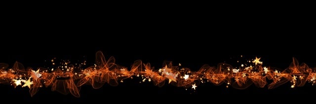 Free christmas stars particles illustration