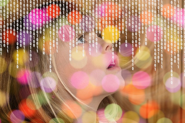 Free face head bokeh illustration