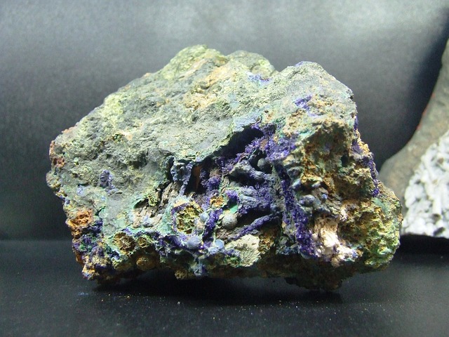 Mineral, Azurblau, Kupfererz, Felsen