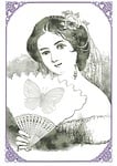 vintage, lady, drawing