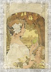 vintage, model, painting