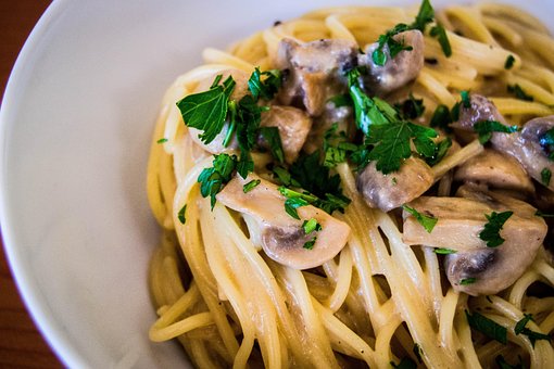 Pasta, Mushroom, Food, Dinner, Italian