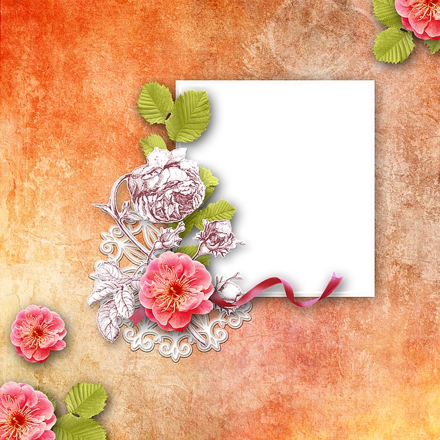 Free scrapbook quick page blossom illustration