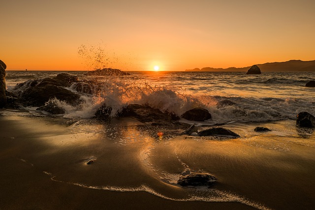 Free Sea Sunset photo and picture