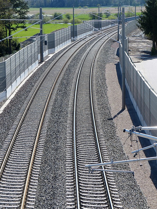 Rail Tracks Noise Barrier Overhead Free photo on Pixabay Pixabay