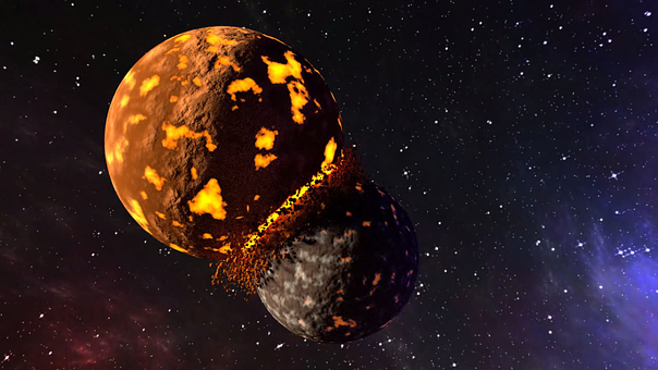 Free Planets Crash illustration and picture