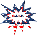 sales, label, patriotic